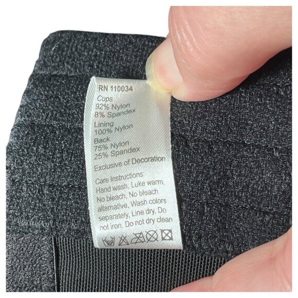 Elila Size 44I 2311 Full Coverage Stretch Lace Underwire Bra Black New W/Tags - Picture 7 of 8